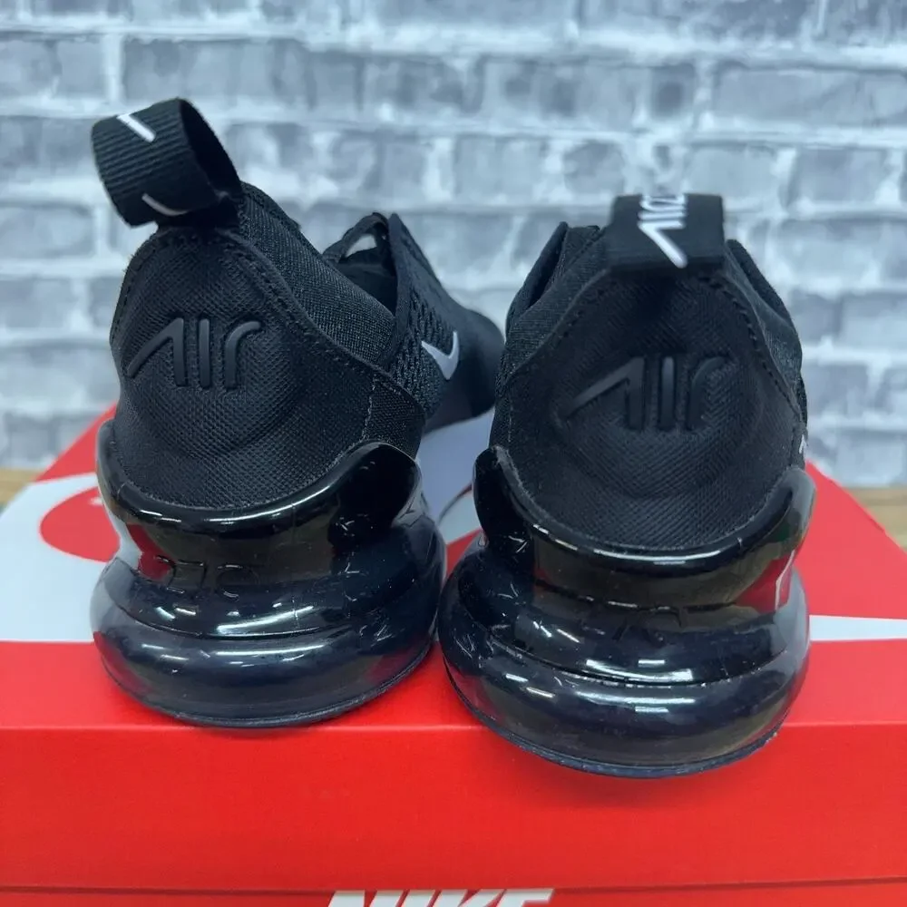 Nike Air Max 270 Black White Antrhhracite Red AO2372-001 PS Kids Size 2Y New